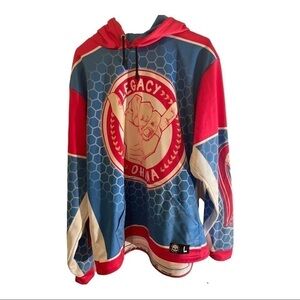 Punisher Sports Apparel Ohana Legacy pink and blue hoodie